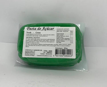 Pasta de Açúcar Verde 500gr